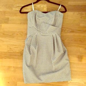 Strapless Polka Dot Dress. Sz 0